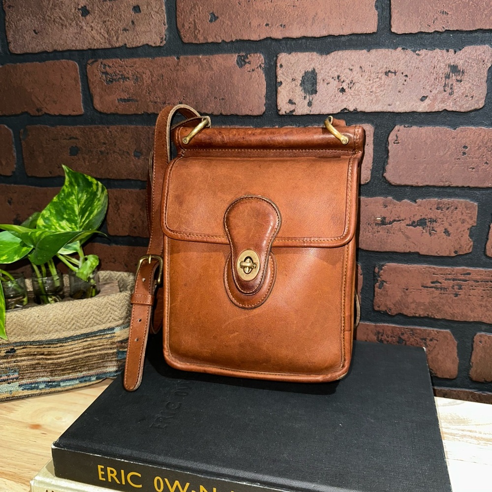 Vintage COACH #9930 "Murphy Bag" British Tan Leather Crossbody Bag -Restored